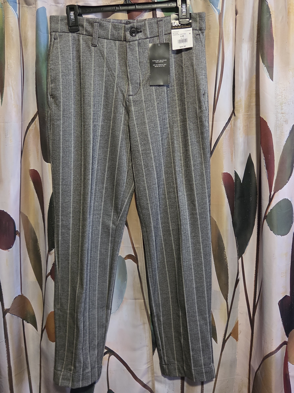 Lee Women's Gray Pinstripe Dress Trousers